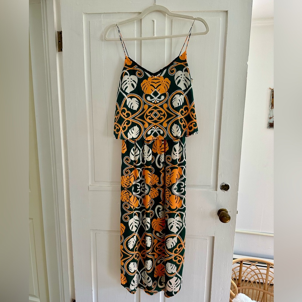 Satin-y Flowy Dress in Excellent Condition